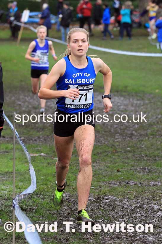Women Under-17s and Junior Women, 2022 British Athletics Cross Challenge, Sefton Park, Liverpool.  Photo: David T. Hewitson/Sports for All Pics